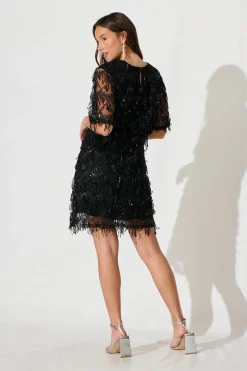 Online See Me Dress In Black Sequin Dresses|Party