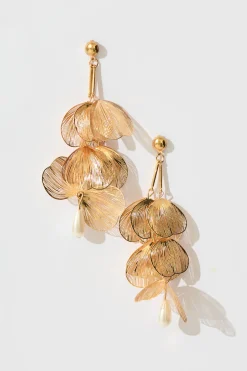 Best Selerina Drop Pendant Earrings in Rose Gold Jewellery|Wedding Guest