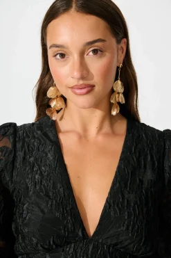 Best Selerina Drop Pendant Earrings in Rose Gold Jewellery|Wedding Guest