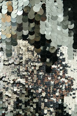 New Sequinned Seduction Skirt in Silver Multi Sequin Bottoms|Skirts & Shorts