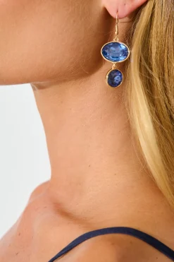 Sale Shauna Drop Earring in Navy Jewellery