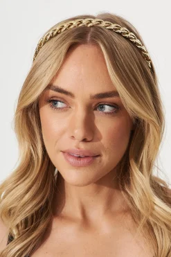 Hot Shelley Headband In Gold Hair Accessories|Engagement Party