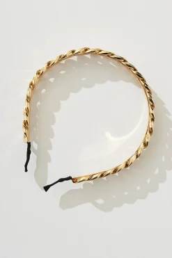 Hot Shelley Headband In Gold Hair Accessories|Engagement Party