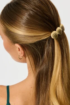 Online Shelly Barrette Hair Clip in Gold Hair Accessories
