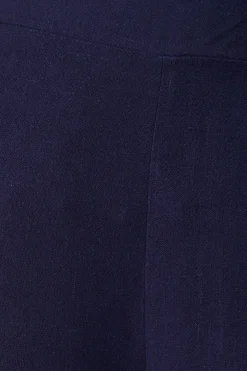 Discount Sirsha Pant in Navy Linen Blend Bottoms