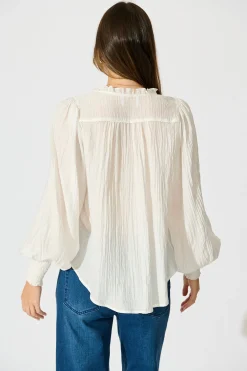 New Solara Top in White Tops|Casual
