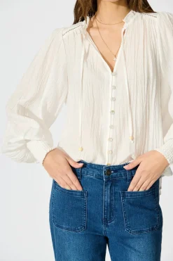 New Solara Top in White Tops|Casual