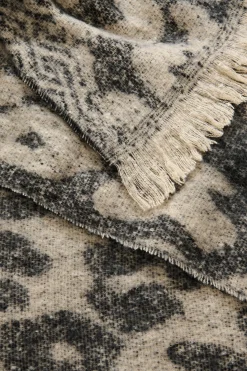 Best Spencer Knit Scarf in Dark Grey Leopard Knitwear|Knitwear