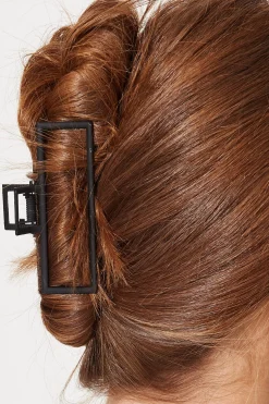 Clearance Squarie Hair Claw In Black Hair Accessories