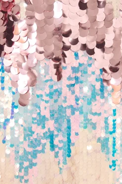 Outlet Stardust Sequin Dress in Pink Multi Sequin Dresses|Party