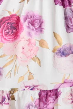 Discount Stargazer Midi Dress in Lilac Floral Dresses|Casual
