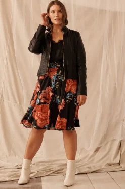 Outlet Stefany Jacket in Black Outerwear|Outerwear