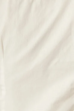 Online Structured Grace Top in White Cotton Tops|Workwear