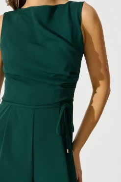 Hot Studio Mode Jumpsuit in Emerald Bottoms|Playsuits & Jumpsuits