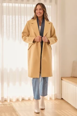 New Sultry Coat in Camel Outerwear|Outerwear