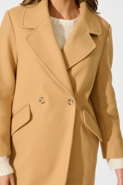 New Sultry Coat in Camel Outerwear|Outerwear