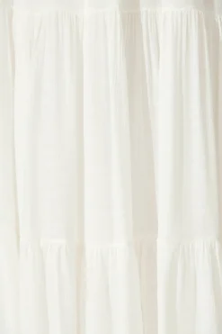 Best Sylvestra Maxi Skirt in White Cotton Blend Bottoms|Skirts & Shorts