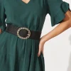 Hot Tary Stretch Belt In Black Belts