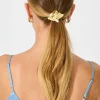 Hot Terra Metal Ponytail Hair Tie in Gold Hair Accessories