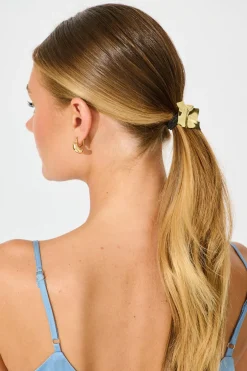Hot Terra Metal Ponytail Hair Tie in Gold Hair Accessories