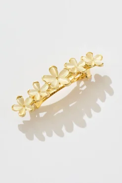 Sale Tiami Floral Hair Clip in Gold Hair Accessories