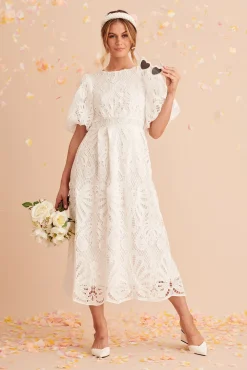 Sale Tillie Lace Maxi Dress In White Dresses|Formal