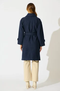 Best Timeless Touch Coat in Navy Outerwear|Outerwear