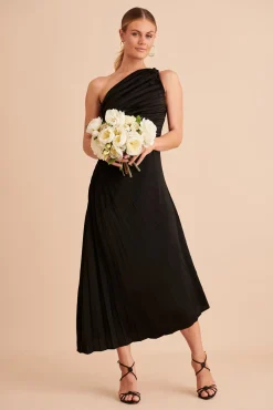 New Toulon One Shoulder Maxi Dress In Black Dresses|Formal