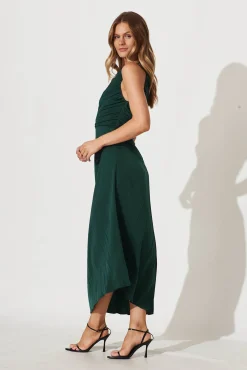 Discount Toulon One Shoulder Maxi Dress In Emerald Dresses|Formal