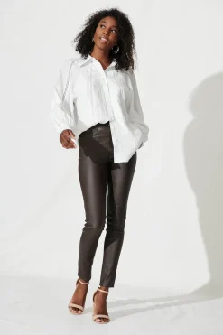 Clearance Trudy Shirt in Off White Tops|Casual