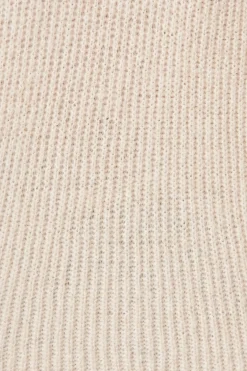 Fashion Uma Zip Athleisure Knit in Beige Knitwear|Knitwear
