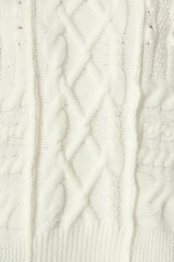 Clearance Umina Cable Knit In Cream Wool Blend Knitwear|Knitwear