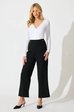 Fashion Uptown Pant in Black Bottoms|Pants