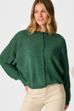 Sale Vancouver Knit in Green Cotton Blend Knitwear|Knitwear