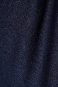 Best Veiled Illusion Maxi Dress in Navy Satin Dresses|Party