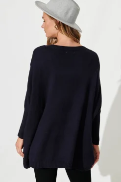Best Venti Knit In Black Multi Wool Blend Knitwear|Knitwear