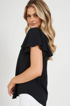Hot Viviana Zip Top In Black Tops|Workwear