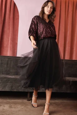Sale Wannabe Tulle Skirt In Black Bottoms|Skirts & Shorts