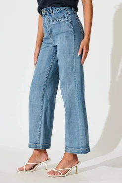 Best Waverley High Rise Wide Leg Jean In Light Blue Denim Bottoms