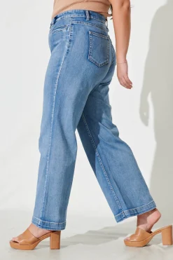 Best Waverley High Rise Wide Leg Jean In Light Blue Denim Bottoms