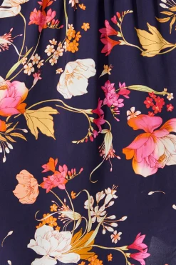 Discount Whitney Dress In Navy with Multi Floral Dresses|Casual