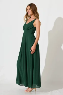 Outlet Wonderful Maxi Dress In Emerald Dresses|Formal