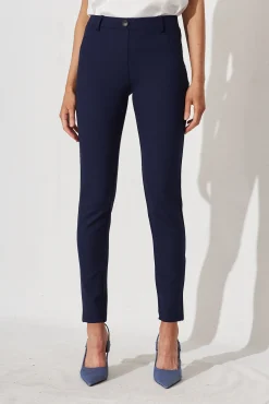 Online Workflow Skinny Pants In Navy Bottoms|Pants
