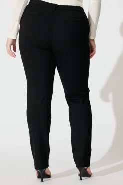 Fashion Workflow Skinny Pants in Black Bottoms|Pants