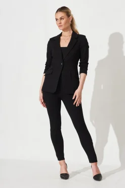 New Workflow Stretch Blazer In Black Outerwear|Outerwear