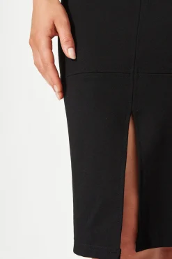 Hot Workflow Stretch Pencil Skirt In Black Bottoms|Skirts & Shorts