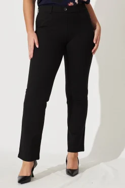 Clearance Workflow Stretch Straight Leg Pocket Pant In Black Bottoms|Pants