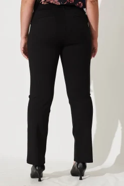 Clearance Workflow Stretch Straight Leg Pocket Pant In Black Bottoms|Pants