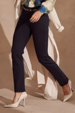 Sale Workflow Stretch Straight Leg Pocket Pant In Navy Bottoms|Pants
