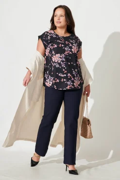 Sale Workflow Stretch Straight Leg Pocket Pant In Navy Bottoms|Pants
